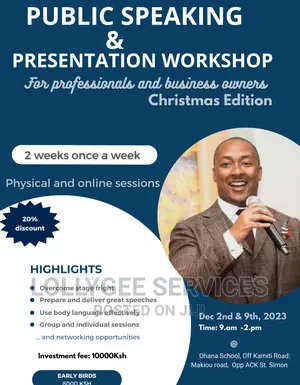Virtual Public Speaking/Spoken English Classes