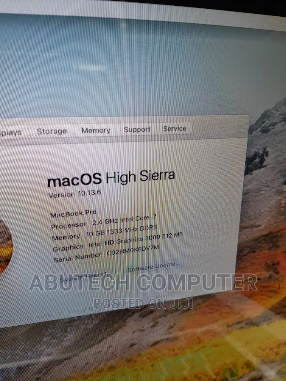 Laptop Apple MacBook 2011 12GB Intel Core I7 SSD 256GB