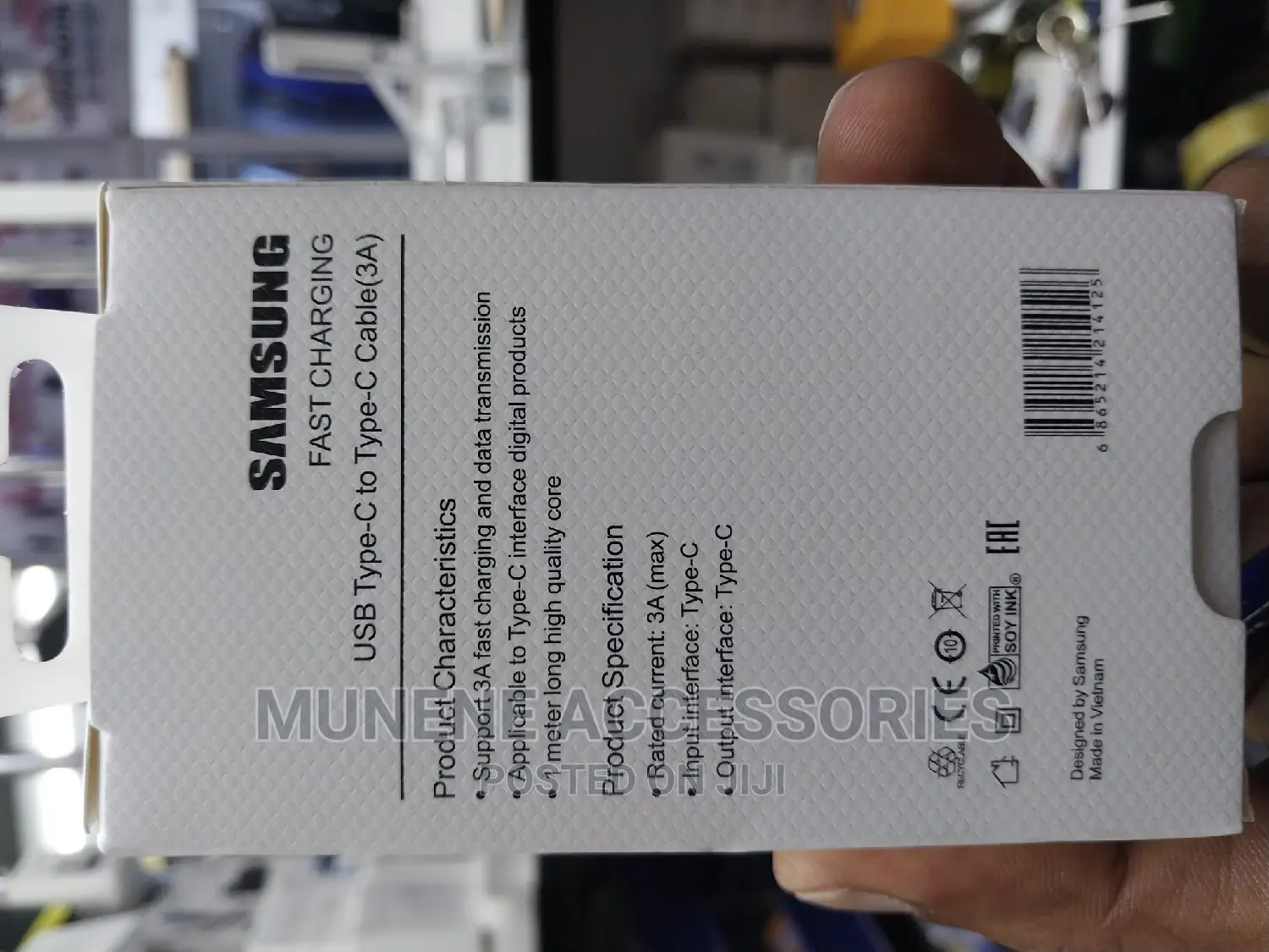 Samsung 2meter USB Type C - Type C Pd Fast Charging Cable 3A