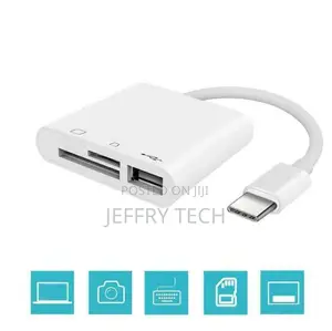 3 In1 USB Type C to Card Reader Adapter USB Camera Micro SD