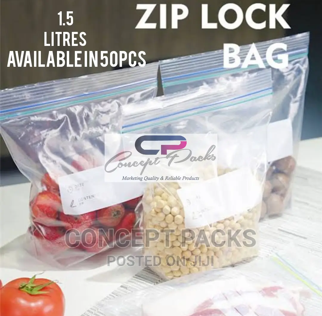 50pcs 1.5litres Ziplock Slider Sealable Bags
