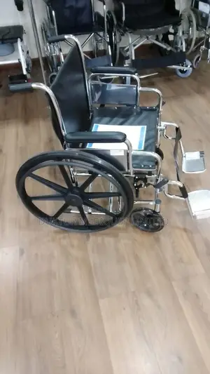 Black Heavy Duty Extra Wide Wheelchair With ABS Propel Ream