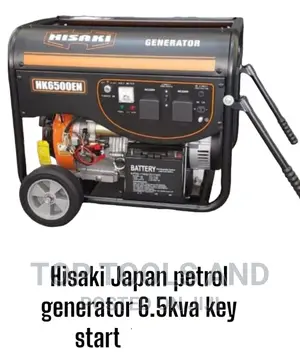 Hisaki Japan 6.5 Kva Key Start Petrol Generator