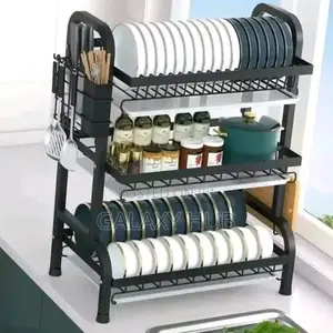 3 Tier High Quality Carbon Steel Dish Rack, Heavy Steel