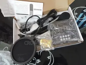 Condenser Microphone With V9live Sound Card Bm800
