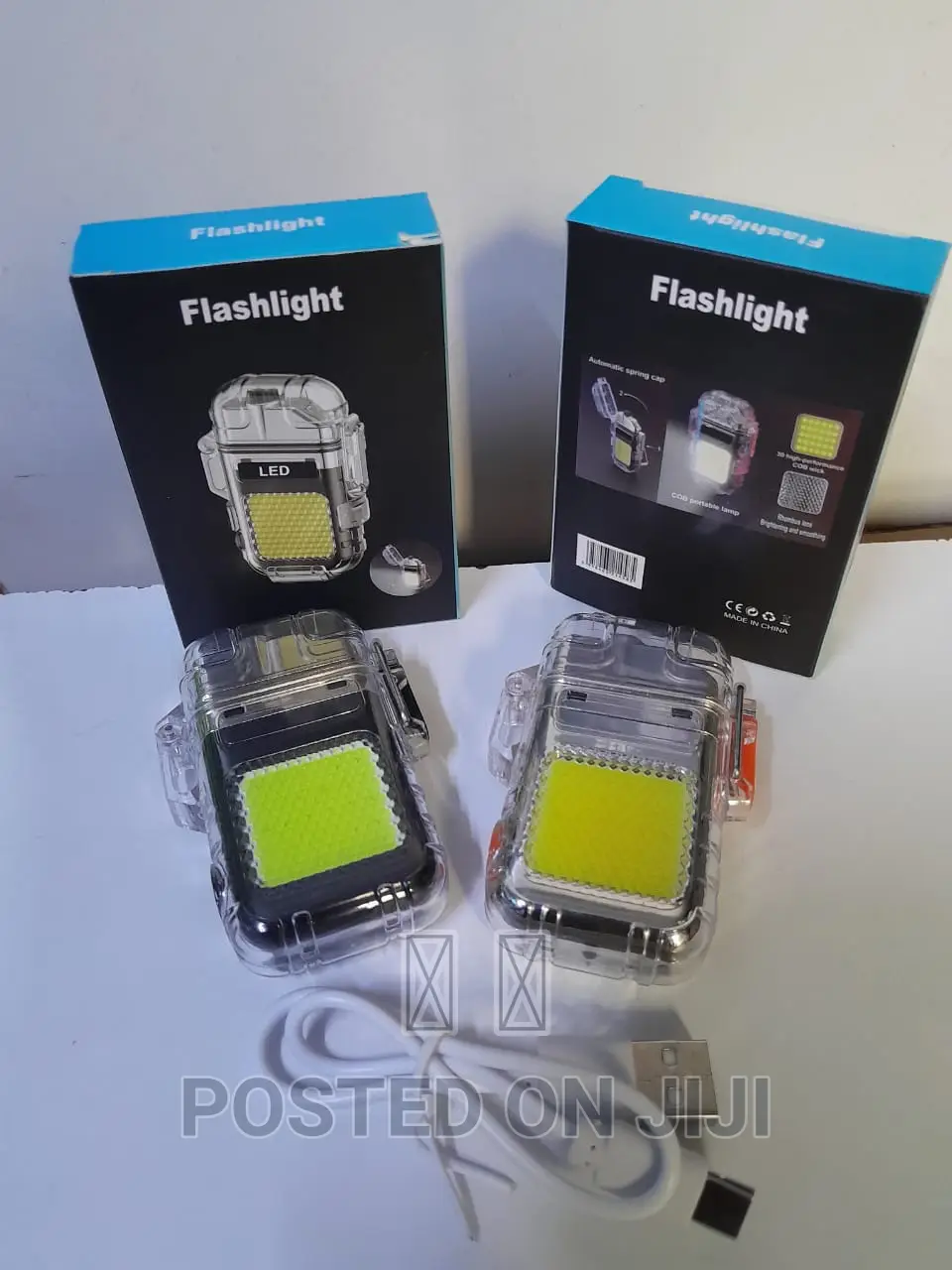 Water Proof Arc Lighter With Flash Light