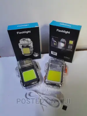 Water Proof Arc Lighter With Flash Light