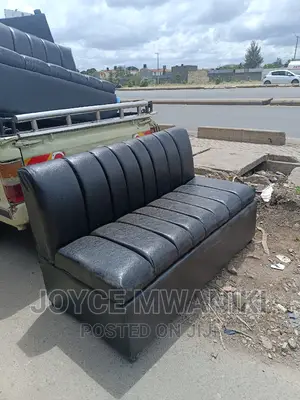 Couch for Restaurant or Reception 3 Seater Black.