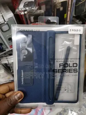 Phone Case With Pen Slot and Tempered Glass Samsung Z Fold 3