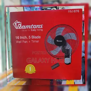 Ramtons 16" Wall Fan With Remote