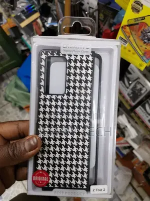 Carbon Fibre Samsung Galaxy Z Fold 2 5G Case - Black White
