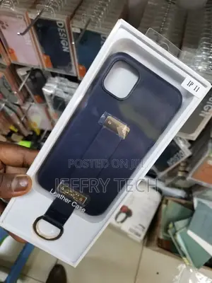 Leather Wrist Strap Stand Holder iPhone 11