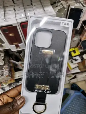 Keychain Strap Ring Stand Phone Case for iPhone 13 Pro Black