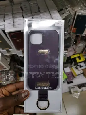 Wristband Strap Ring Purple Leather Phone Case for iPhone 13
