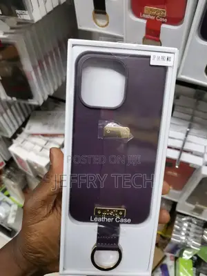 Leather Wrist Strap Case for iPhone 14 Pro Max 5G With Stand