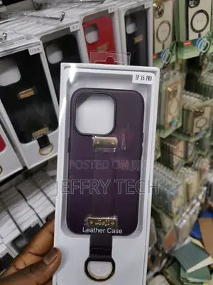 iPhone15 Pro Case Ring Holder Hand Strap Stand Cover Purple