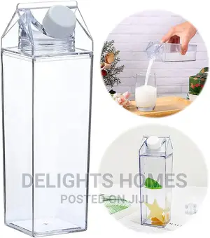 1L Clear Acrylic Fridge Bottle
