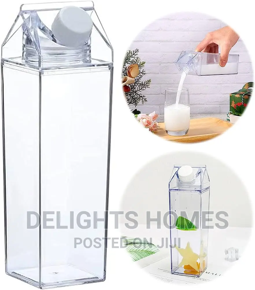 1L Clear Acrylic Fridge Bottle