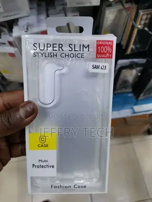 Samsung Galaxy S23 Case, Clear Silicone Slim Shockproof Gel