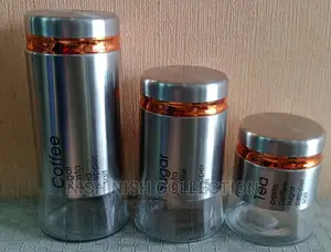 3pcs Glass Storage Jars