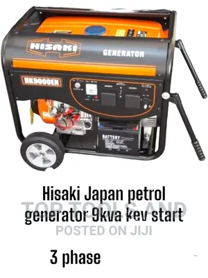 Hisaki Japan 9kva 3 Phase Petrol Generator