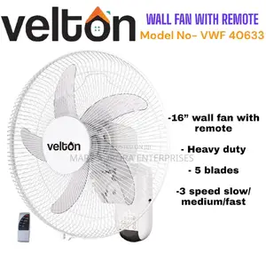 Wall Fan With Remote Control