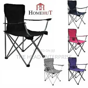 Innovations Portable Folding Pink Camp Chair, 19.5" L X 31"