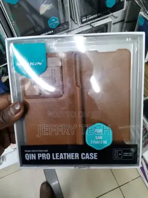 Samsung Galaxy Z Fold 5 Case Brown NILLKIN QIN PRO LEATHER