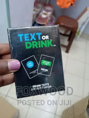 Text or Drink Drinking Card Game for Parties