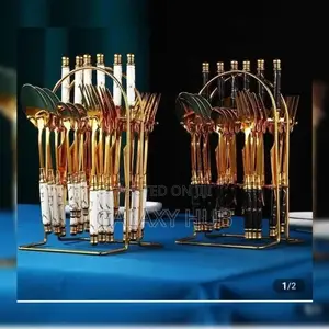 Cutlery Set, Egg Shaped 24pcs Cutlery Set
