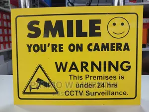 CCTV Warning Sign Board
