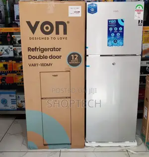 *Von 138litres Double Door Refrigerator