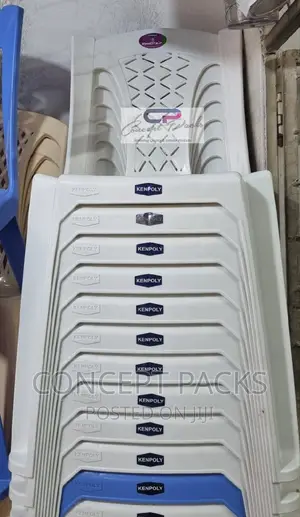 Kenpoly Armless White Chair
