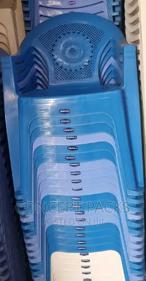 Kenpoly Blue Plastic Chair With Arms