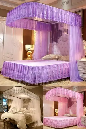 TWO Stand Rail DOUBLE PANEL MOSQUITO NETS Rail Mosquito Nets