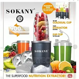 Sokany Nutri Blender/ Bullet and Food Processor 900W
