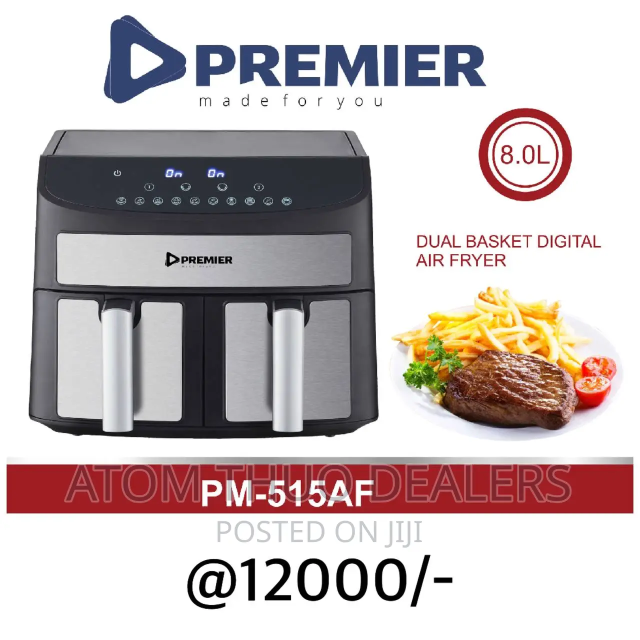 Premier 8lt Basket Air Fryer 