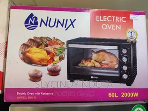 Nunix Electric Oven With Rotisserie 60l