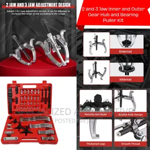 2 and 3 Jaw Inner and Outer Gear Hub and Bearing Puller Kit