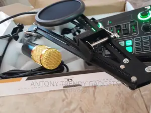Condenser Microphone DJ Mixer With Adjustable Mic