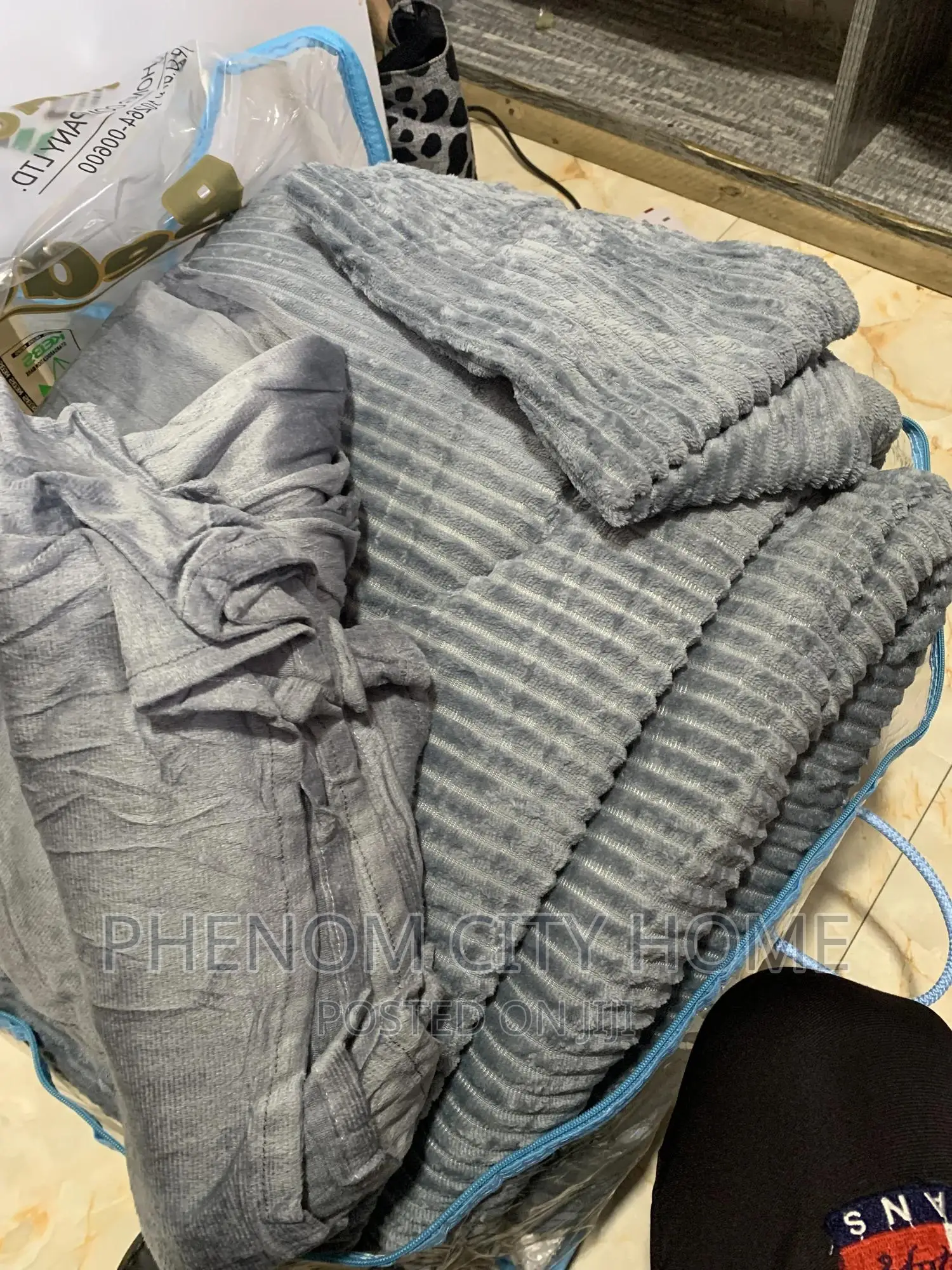 Grey Velvet Duvet