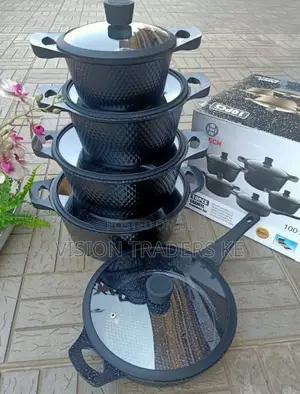 Bosch Silicone 11pcs Cookware Set{Sufurias} -Black