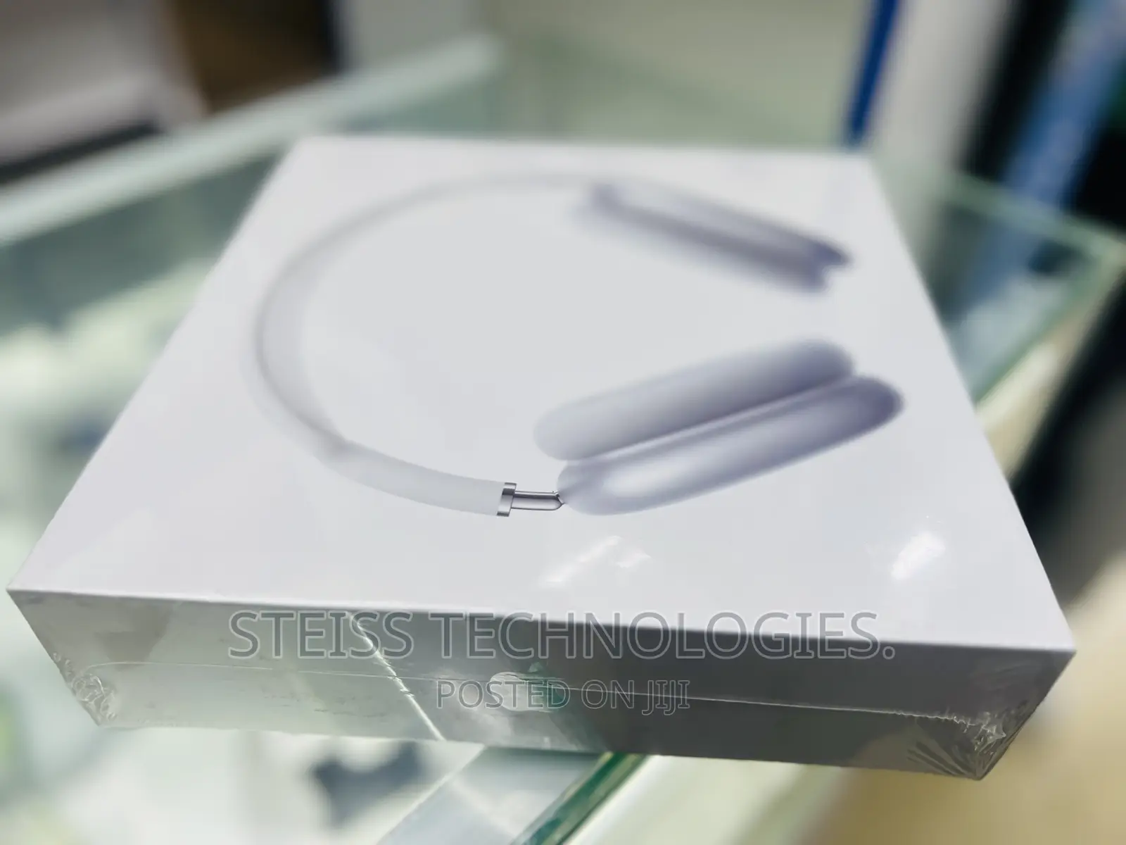 White-Airpods Max Headphones.