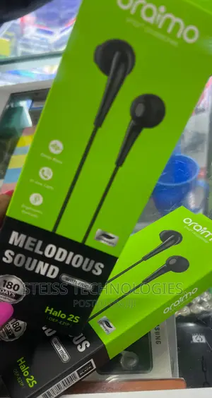 Flat Wired Oraimo Headsets.