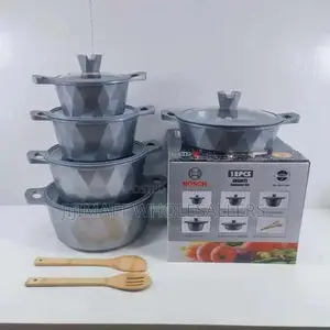 *_Bosch 12pc Cookware With Silicone Lid Covers*