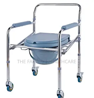 Foldable Commode Chair With Wheels Foldable