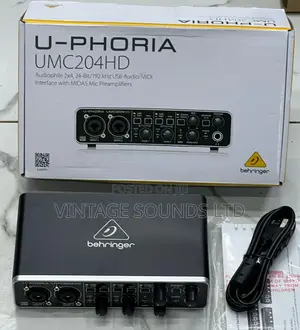 Behringer U-Phoria UMC204HD 2x4 USB Audio/Midi Interface