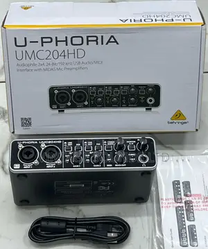 2channel Behringer Umc204hd Studio Soundcard