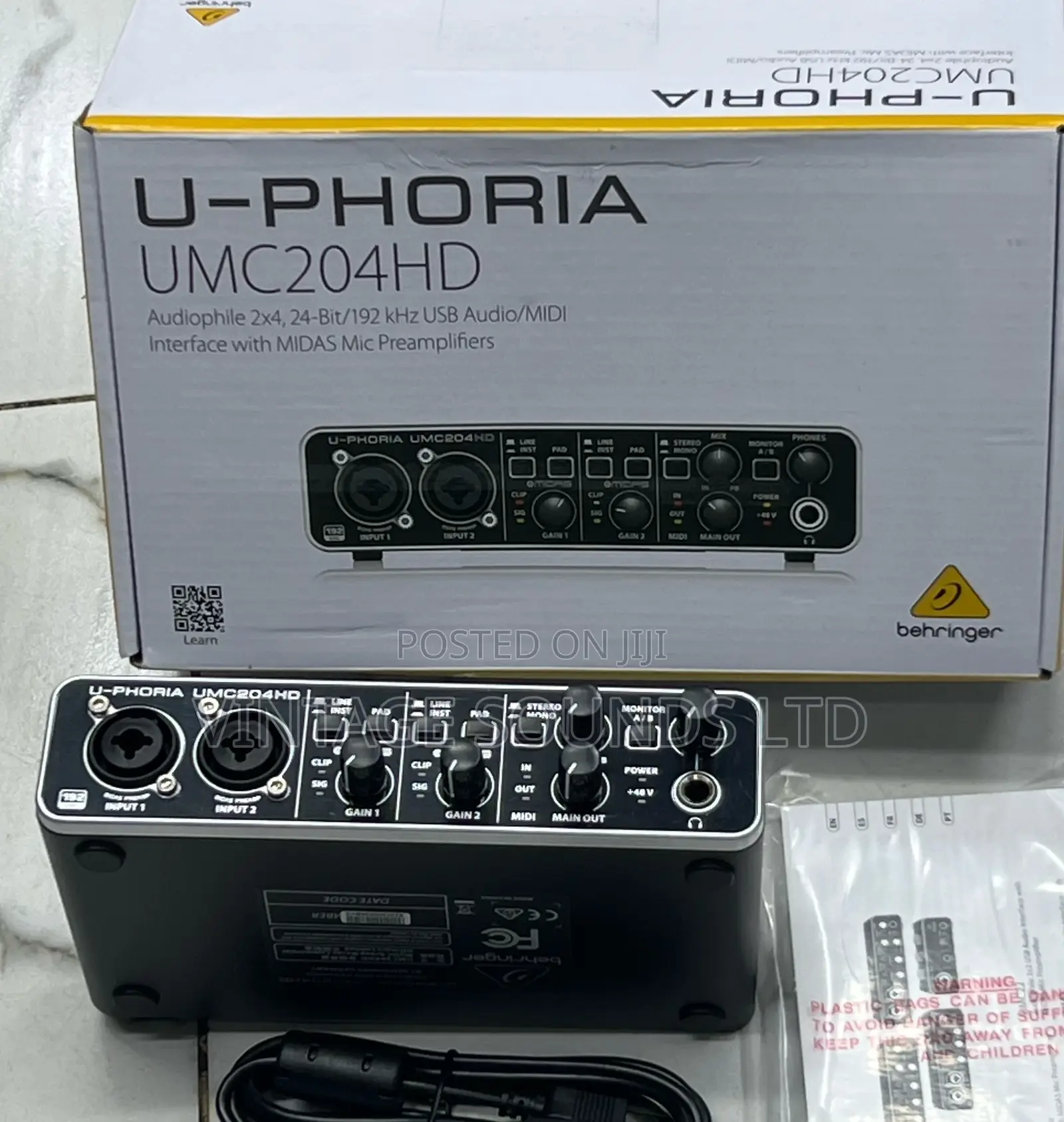Behringer U-Phoria UMC204HD USB Audio/Midi Interface