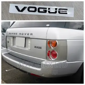 Rear VOGUE Raised Rear Letters. For Range Rover, Land Rover,